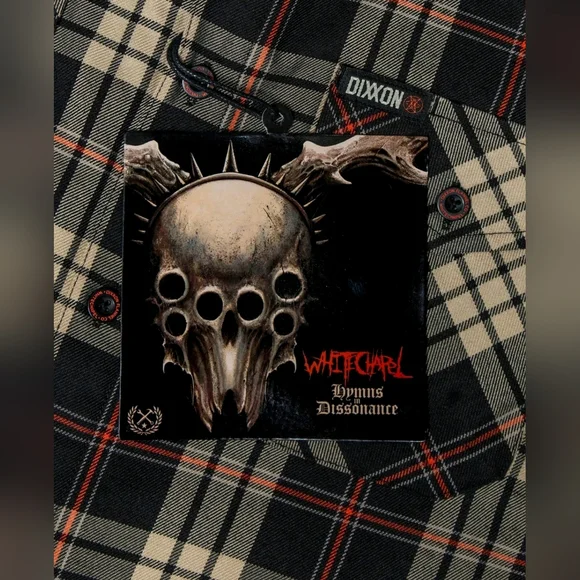 NWT Men's Dixxon x Whitechapel Hymns in Dissonance Flannel Shirt RARE - Picture 3 of 7